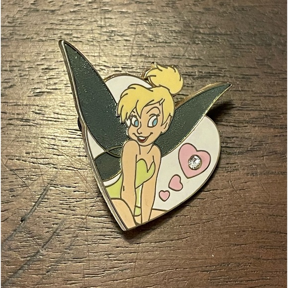 DISNEY WDW 2006 TINKER BELL BIRTHSTONE COLLECTION MONTH OF APRIL JEWELED PIN - Picture 1 of 3
